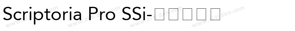 Scriptoria Pro SSi字体转换